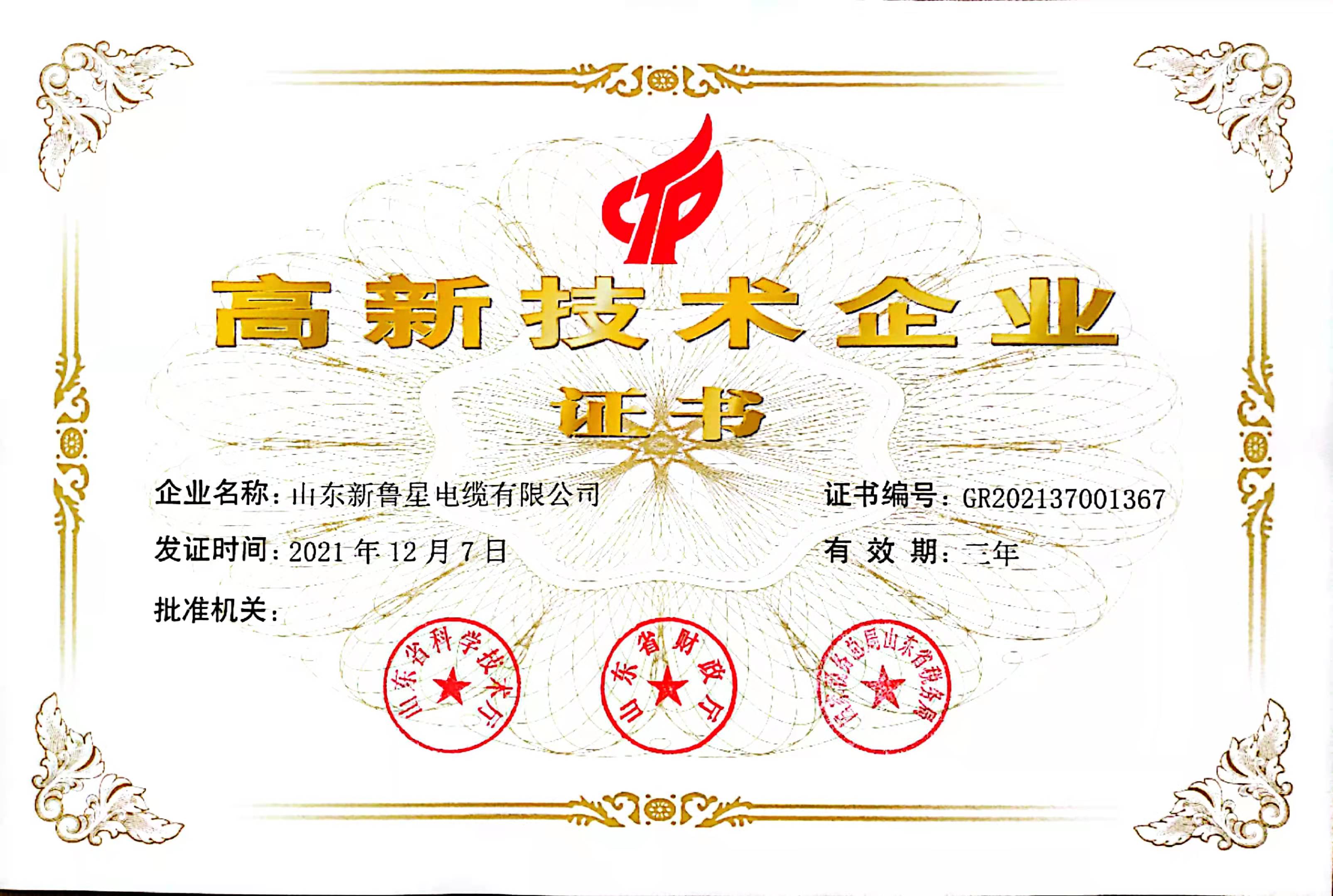 國家級高新技術企業(yè)